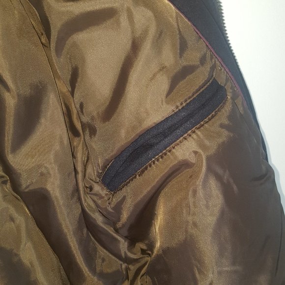 New London Fog Wool Hipster Jacket Size Med Navy - Picture 7 of 11